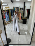 White & Black Maxi Dress