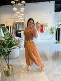 Mocha Ruched Jumpsuit