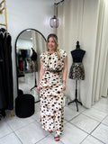 Brown Polka Dots Dress