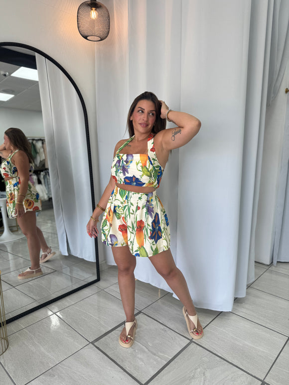 Botanical Shorts & Top Set