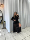 Black Shirt Lace Dress
