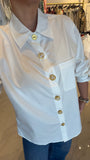 White Gold ButtonDown Top