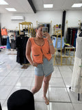 LightDenim Buttons Skort