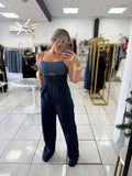DenimBlue Sleeveless Jumpsuit