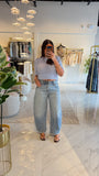 MidWaist Barrel Leg Jeans