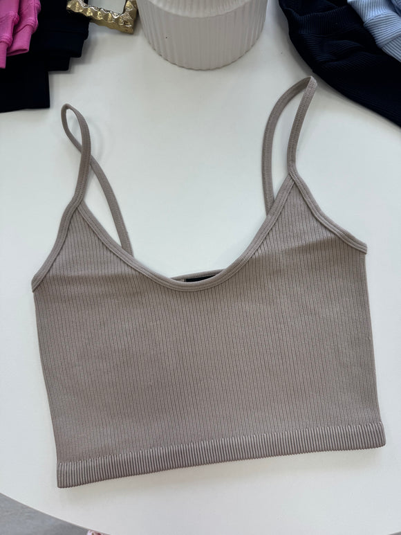 Nude Ribbed Bralette