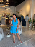 Turquoise Riviera Halter Dress