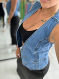 Button Down Denim Vest