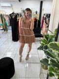 Mocha ZigZag Relaxed Dress
