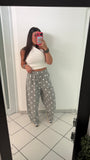 Grey PolkaDots Sweat Pants