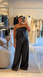 Gray Strapless Jumpsuit
