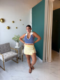 Yellow Buttons Skort