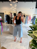 LightDenim Culotte Pants