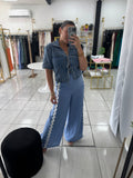 Blue RicRac Pants