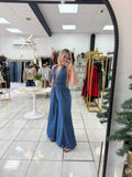 DarkDenim Halter Jumpsuit