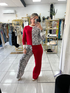 Red Leopard Loungewear