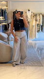 Denim Stripe Pants