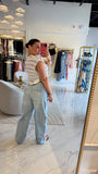 Light MidWaist Barrel Jeans