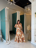 Yellow & Brown Maxidress