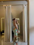 Multi Halter Ruched Dress