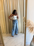 Star Patch Barrel Jeans