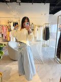 LightDenim WaistTie Pants