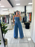 Light Indigo Wide Leg Jumpsuit