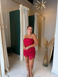 Tiger Red Embroidered Set