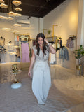 Beige Barrel Pants