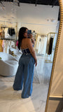 MediumDenim WideLeg Pants