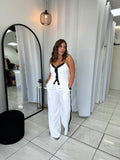 WhiteBlack Top & Pants