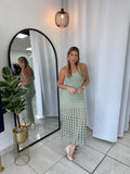 SoftGreen Crochet Dress