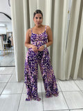 Purple Ruffle Jumpsuit