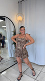 Leopard TieStraps Romper