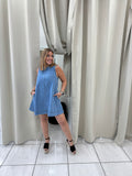 Denim Sleeveless ALine Dress