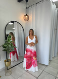 White Floral Maxi Skirt