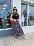 Leopard MeshTulle Skirt