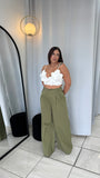 Olive Wide Trousers