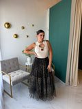 Beige CutOut Gold Top