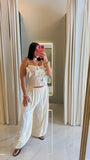 Cream Balloon Pants
