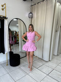 Buttons Down SweetPurple Dress