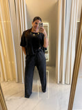 Black Washed Shirt & Pants Set