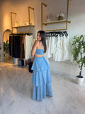 Denim Flower MaxiDress