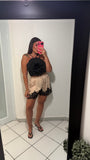 Champagne Lace Shorts