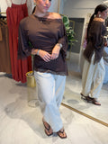 Beige Relaxed Barrel Pants