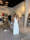 White Halo Cutout Maxi Dress