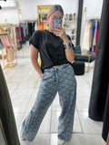 Denim WideLeg  Pants