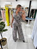 Grey Sash Jumpsuit