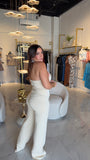 NudeWhite Knit Vest & Pants Set