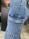 Pearl HighRise Cargo Jeans